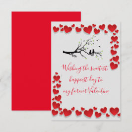 バレンタインバード サンキューカード