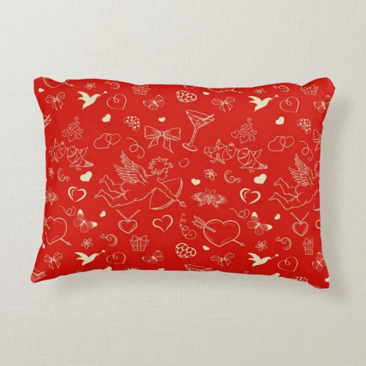 バレンタインパターン2 アクセントクッション (裏面)