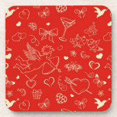 バレンタインパターン コースター (正面)