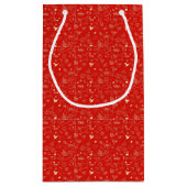 バレンタインパターン スモールペーパーバッグ (裏面)