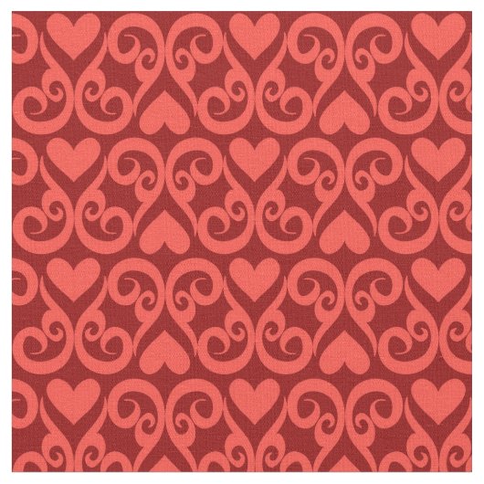 バレンタインパターン ファブリック (クローズアップ)