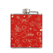 バレンタインパターン フラスク (裏面)