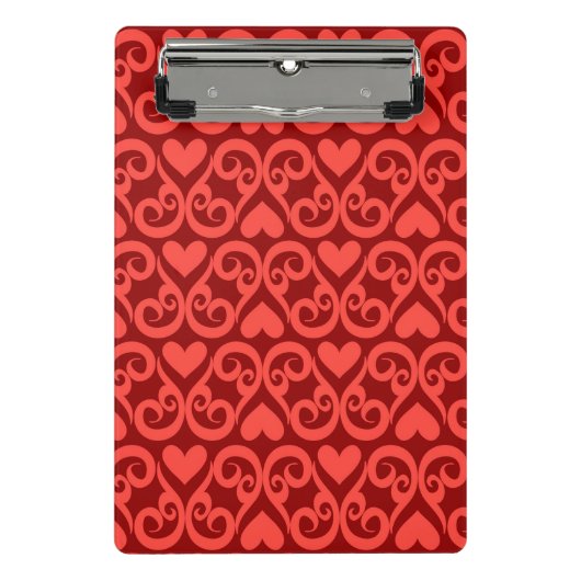 バレンタインパターン ミニクリップボード (正面)
