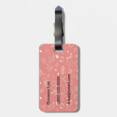 バレンタインパターン ラゲッジタグ (裏面縦)