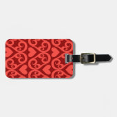 バレンタインパターン ラゲッジタグ (正面横)
