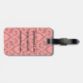 バレンタインパターン ラゲッジタグ (裏面横)