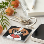 バレンタインパピー キーホルダー (正面右)