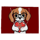 バレンタインパピー ラージペーパーバッグ (裏面)