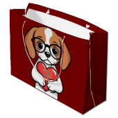 バレンタインパピー ラージペーパーバッグ (裏面アングル)