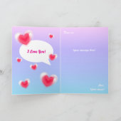 バレンタインパンダ カード (内部)