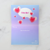 バレンタインパンダ カード (内部)