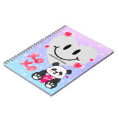 バレンタインパンダ ノートブック (左側)