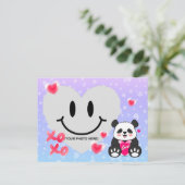 バレンタインパンダ ポストカード (スタンド正面)