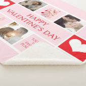 バレンタインパーソナライズされたの写真コラージュ シェルパブランケット (3/4)