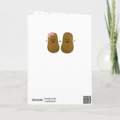 バレンタインパーソナライズされたポテト シーズンカード (裏面)