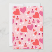 バレンタインパーティの招待状 招待状 (裏面)