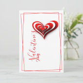 バレンタインパーティの招待状 招待状 (スタンド正面)