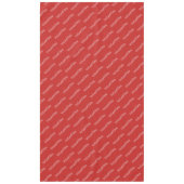 バレンタインパーティーかわいいハートタイポグラフィ赤 テーブルクロス (正面)