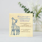 バレンタインパーティーパーソナライズされた招待状 招待状 (スタンド正面)