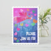 バレンタインパーティーパーソナライズされた招待状 招待状 (スタンド正面)