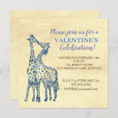 バレンタインパーティーパーソナライズされた招待状 招待状 (正面/裏面)