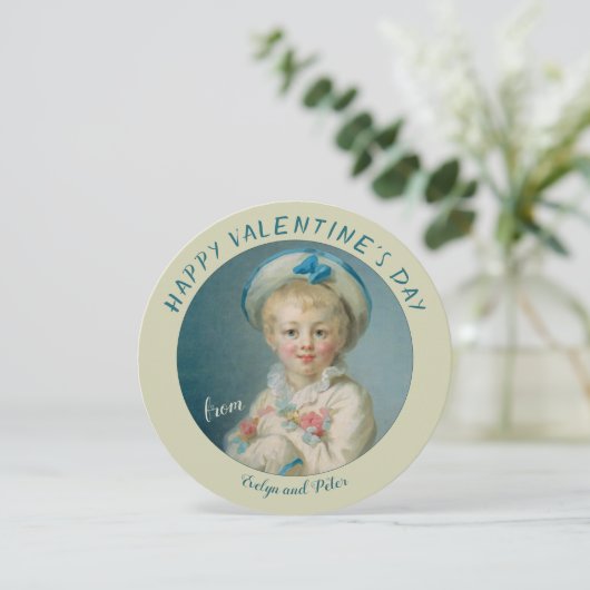 バレンタインピエロットボーイと花付きフラゴナード シーズンカード (スタンド正面)