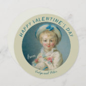 バレンタインピエロットボーイと花付きフラゴナード シーズンカード (正面/裏面)