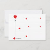 バレンタインピグレット招待状 招待状 (裏面)