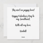 バレンタインピットブルズスウィートアーツラブ シーズンカード (裏面)