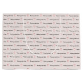 バレンタインピパーソナライズされたンクハート ラージペーパーバッグ (正面)