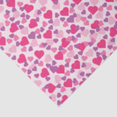 バレンタインピンクと紫のハート 薄葉紙 (詳細)