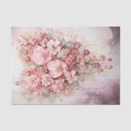 バレンタインピンクと赤いハート花花束 薄葉紙