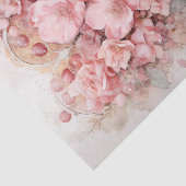 バレンタインピンクと赤いハート花花束 薄葉紙 (詳細)