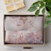 バレンタインピンクと赤いハート花花束 薄葉紙 (ギフト)