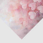 バレンタインピンクのハートとろうそく 薄葉紙 (詳細)