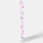 バレンタインピンクのラブレターのパターエレガントン名 Case-Mate iPhoneケース (裏面 / 左)