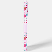 バレンタインピンクのラブレターのパターエレガントン名 Case-Mate iPhoneケース (裏面 / 右)