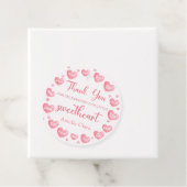 バレンタインピンクスウィートアート誕生日メッセージカード フェイバータグ (インサイチュ)