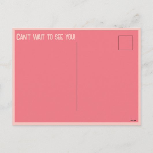 バレンタインピンクハートオーバーレイ自分の写真を追加 シーズンポストカード (裏面)