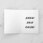 バレンタインピンクハートドレスレディ 案内状 (内部)