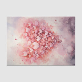 バレンタインピンクハートバルーン 薄葉紙