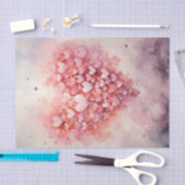 バレンタインピンクハートバルーン 薄葉紙 (クラフト)