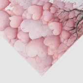 バレンタインピンクハートバルーン 薄葉紙 (詳細)