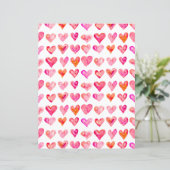 バレンタインピンクハート紙シート (スタンド正面)