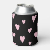 バレンタインピンクハート:ヴィンテージ愛。 缶クーラー (缶正面)