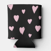 バレンタインピンクハート:ヴィンテージ愛。 缶クーラー (裏面)