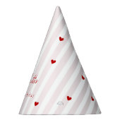 バレンタインピンクレッドハートリトルスイートハート パーティーハット (右)