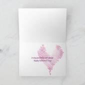 バレンタインピンクローズとキャンディー シーズンカード (内部)