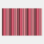 バレンタインピンク赤いハートキューピッドキュート ラッピングペーパーシート (正面2)