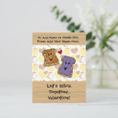 バレンタインピーナッツバターとゼリー シーズンポストカード (スタンド正面)